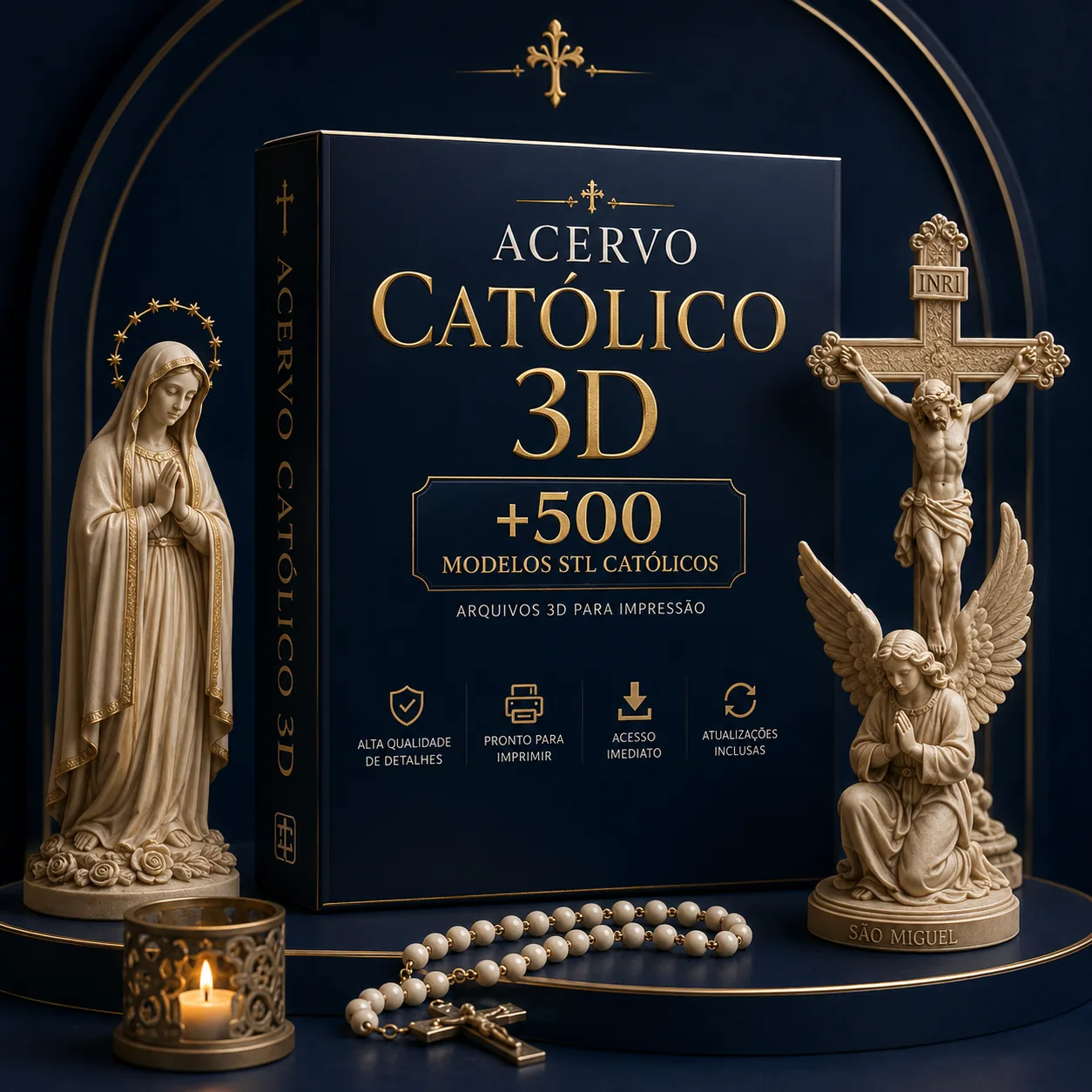 Acervo Católico 3D Completo